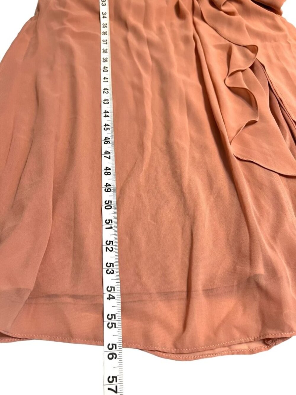 David's Terracotta Cold Shoulder Maxi Dress Bridesmaid Wedding Guest Sz 10 - Picture 8 of 8